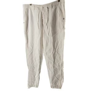 Baird McNutt Murano Linen Pants Mens Size 38x34 Relaxed Button Fly Drawstring